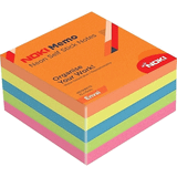 Noki Memo 75x75 mm 2'li Envai-Ebruli Neon Yapışkanlı Küp Bloknot