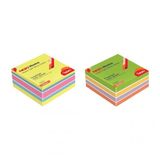 Noki Memo 75x75 mm 2'li Havai-Gizemli Neon Çizgisiz Yapışkanlı Küp Bloknot