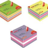 Noki Memo 75x75 mm 3'lü Gizemli-Havai-Envai Neon 1350 Yaprak Çizgisiz Yapışkanlı Küp Bloknot