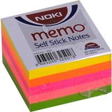 Noki Memo Karışık Renk Neon 50 x 50 mm Not Kağıdı