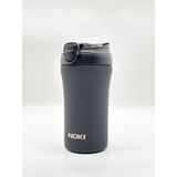 Noki Mug Çelik Termos 400 ml 12 Saat Sıcak ve Soğuk Kahve Içecek Termosu Siyah - 0,40 lt
