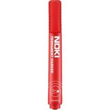 noki permanent markör kalem kesik uç kırmızı 1800 (12 li paket) - Yok