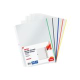 Noki Poşet Dosya ( A4 ) Renkli Kenarlı 25'li Paket - 5 Renk X 5 Adet (90 Micron)