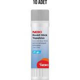 Noki Renkli Stick Yapıştırıcı 21 gr 10 Adet - 001-Renkli - 21gr