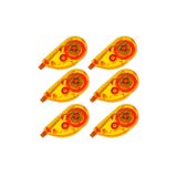 NOKİ Şerit Daksil 5mmx8 Metre 6 Adet Şerit Düzeltici Twingo Şerit Silici Correction Tape