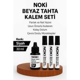 Noki Tahta Kalemi Seti - 3 Adet Doldurulabilir Tahta Kalemi + 30 Ml Mürekkep