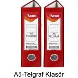 Noki Telgraf Klasör Genis A5 Kirmizi - Kırmızı