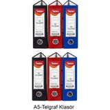 Noki Telgraf Klasör Geniş A5 Plastik 3 Renk 6’lı 1 Paket