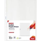 Noki XL Şeffaf Poşet Dosya 100'lü A4 Boyutunda Belgelerinizi Düzenli Saklayın