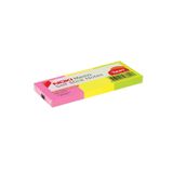 Noki Yapışkanlı Not Kağıdı 38x51 mm 100 Yaprak x 3 Adet Karışık Neon 3 Lü 12005N