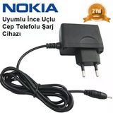 Nokia 6220 İnce Uçlu Cep Telefonu Şarj Cihazı Aleti (2 Yıl İthalatçı Garantili) Nokıaı0000725