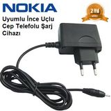 Nokia 6233 İnce Uçlu Cep Telefonu Şarj Cihazı Aleti (2 Yıl İthalatçı Garantili) Nokıaı0000953