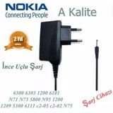 Nokia 6301 6500S 6555 6600F 7210S 7310S 7390 İnce Uç Şarj Nokıaı0000787