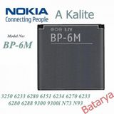 Nokia Bp-6m Batarya 3250 6233 6280 6151 6234 6270 6233 6280 6288 9300 9300i N73 N93 Uyumlu Yedek Batarya