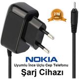 Nokia E90 Communicator İnce Uçlu Cep Telefonu Şarj Cihazı Aleti (2 Yıl İthalatçı Garantili) Nokıaı0000871