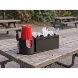Nokta Labs Plastik Bardak ve Çatal Bıçak Düzenleyici - Red Solo Cup & Utensil Caddy