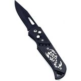 Nokta Outdoor Kamp Kilitli Açılan Çakı 20 cm Kemer Aparatlı Tamamen Çelik - Siyah