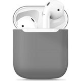 noktaks - Apple Airpods 1. Nesil - Kılıf Darbelere Karşı Dayanıklı Koruyucu Silikon Kılıf Airbag 13 - Gri - T13648