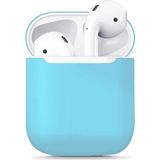 noktaks - Apple Airpods 1. Nesil - Kılıf Darbelere Karşı Dayanıklı Koruyucu Silikon Kılıf Airbag 13 - Mavi - T13648
