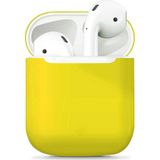 noktaks - Apple Airpods 1. Nesil - Kılıf Darbelere Karşı Dayanıklı Koruyucu Silikon Kılıf Airbag 13 - Sarı - T13648