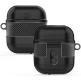 noktaks - Apple Airpods 1. Nesil - Kılıf Darbelere Karşı Dayanıklı Koruyucu Silikon Kılıf Airbag 16 - T16104 - Siyah