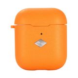 noktaks - Apple Airpods 1. Nesil - Kılıf Darbelere Karşı Dayanıklı Koruyucu Silikon Kılıf Airbag 19 - Turuncu - T16697