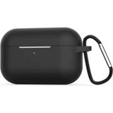 noktaks - Apple Airpods Pro - Kılıf Darbelere Karşı Dayanıklı Airbag Silikon Kılıf - Siyah - T10871