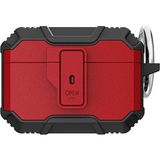 noktaks - Apple Airpods Pro - Kılıf Darbelere Karşı Dayanıklı Koruyucu Silikon Kılıf Airbag 27 - Siyah-Kırmızı - T21729 - Siyah - Kırmızı