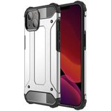 noktaks - Apple iPhone 13 Mini - Kılıf Çift Katman Zırh Tank Crash Military Kapak - Gri - T19181