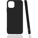 noktaks - Apple iPhone 13 Mini - Kılıf Mat Soft Esnek Biye Silikon - Siyah - T18495