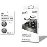 noktaks - Apple iPhone 16 - Kamera Lens Koruyucu Parmak İzi Bırakmayan Anti-Reflective Premium Safir Kamera Lens Koruyucu - CL-12 - Gümüş - T33361
