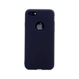 noktaks - Apple iPhone 8 Plus - Kılıf Mat Soft Premier Silikon Kapak - Siyah - T1643