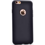 Noktaks - Apple Uyumlu iPhone 6 Plus / 6s Plus - Kılıf Mat Renkli Esnek Premier Silikon Kapak - Siyah