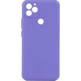 noktaks - General Mobile GM 22 Plus - Kılıf Mat Soft Esnek Biye Silikon - Lila - T20550