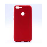 noktaks - Huawei P Smart - Kılıf Mat Soft Premier Silikon Kapak - Kırmızı - T1703
