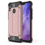 Noktaks - Huawei Uyumlu Huawei Honor 8x - Kılıf Çift Katman Zırh Tank Crash Military Kapak - Rose Gold