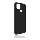 Noktaks - Realme C25y Uyumlu - Kılıf Mat Soft Esnek Biye Silikon - Siyah