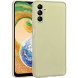 noktaks - Samsung Galaxy A04S - Kılıf Mat Soft Premier Silikon Kapak - Gold - T24380