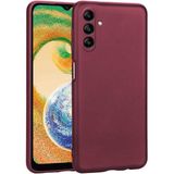 noktaks - Samsung Galaxy A04S - Kılıf Mat Soft Premier Silikon Kapak - Mürdüm - T24380