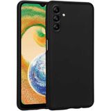noktaks - Samsung Galaxy A04S - Kılıf Mat Soft Premier Silikon Kapak - Siyah - T24380