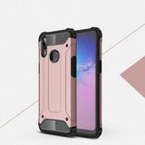 noktaks - Samsung Galaxy A10S - Kılıf Çift Katman Zırh Tank Crash Military Kapak - Rose Gold - T9987
