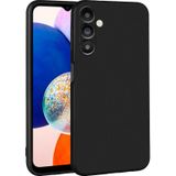 Noktaks - Samsung Galaxy A14 Uyumlu - Kılıf Mat Soft Premier Silikon Kapak - Siyah