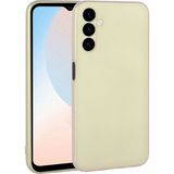 noktaks - Samsung Galaxy A24 - Kılıf Mat Soft Premier Silikon Kapak - Gold - T26613
