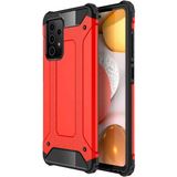 noktaks - Samsung Galaxy A52 - Kılıf Çift Katman Zırh Tank Crash Military Kapak - Kırmızı - T16755