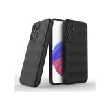 Noktaks - Samsung Galaxy A54 Uyumlu - Kılıf Esnek Tpu Oyuklu Arka Yüzey Tasarımlı Etnik Silikon Kapak - Siyah