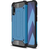 noktaks - Samsung Galaxy A70 - Kılıf Çift Katman Zırh Tank Crash Military Kapak - Mavi - T7958