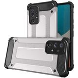 noktaks - Samsung Galaxy A73 - Kılıf Çift Katman Zırh Tank Crash Military Kapak - Gri - T20820