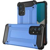 noktaks - Samsung Galaxy A73 - Kılıf Çift Katman Zırh Tank Crash Military Kapak - Mavi - T20820