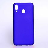 noktaks - Samsung Galaxy M20 - Kılıf Mat Soft Premier Silikon Kapak - Saks Mavi - T7560