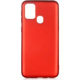 noktaks - Samsung Galaxy M31 - Kılıf Mat Soft Premier Silikon Kapak - Kırmızı - T13477